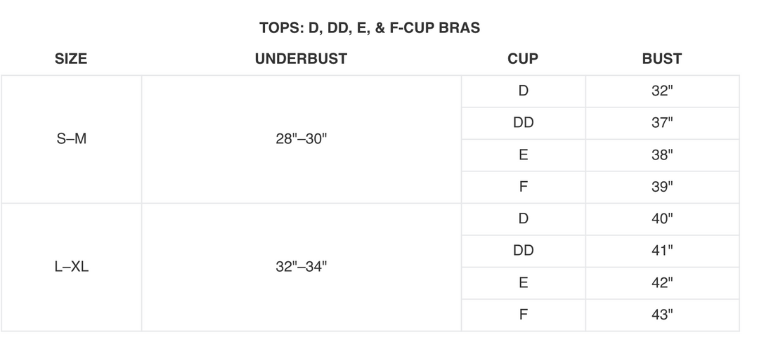 Body Glove Smoothies Solo D/DD/E/F-Cup Bikini Top -  - Big Sun Vernon