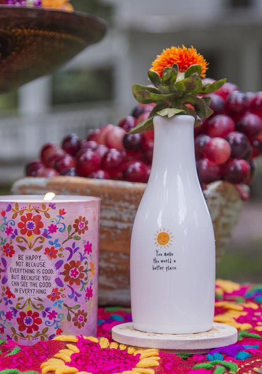 Natural Life Artisan Bud Vase - Home Decorations - Big Sun Vernon