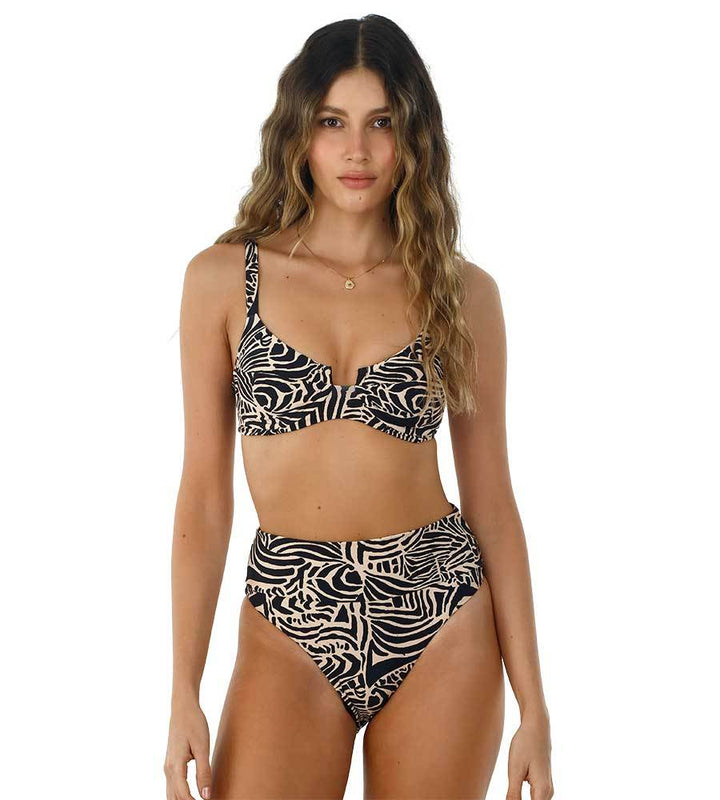 Malai Wild Safari Hella Cool Bottom - Womens High Waisted Bikini Bottoms - Big Sun Vernon