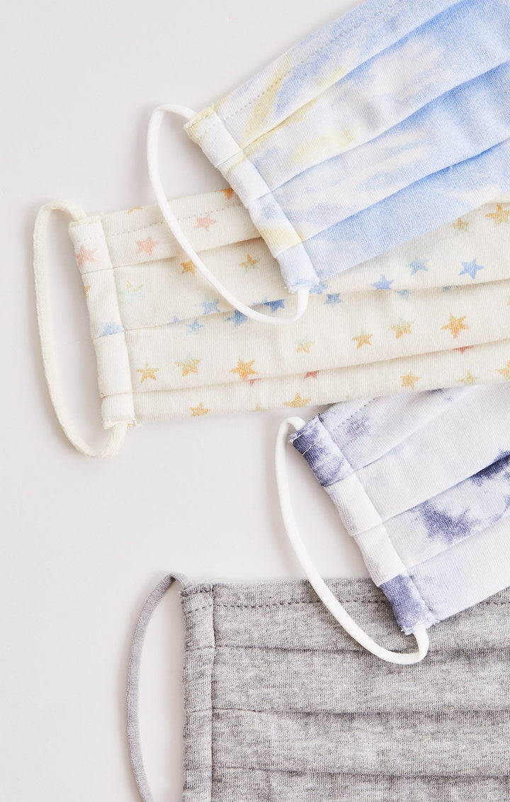 Z Supply Dip Dye Petite Mask 4pack - Womens Face Masks - Big Sun Vernon