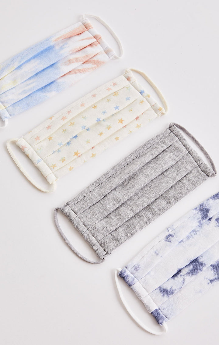 Z Supply Dip Dye Petite Mask 4pack - Womens Face Masks - Big Sun Vernon