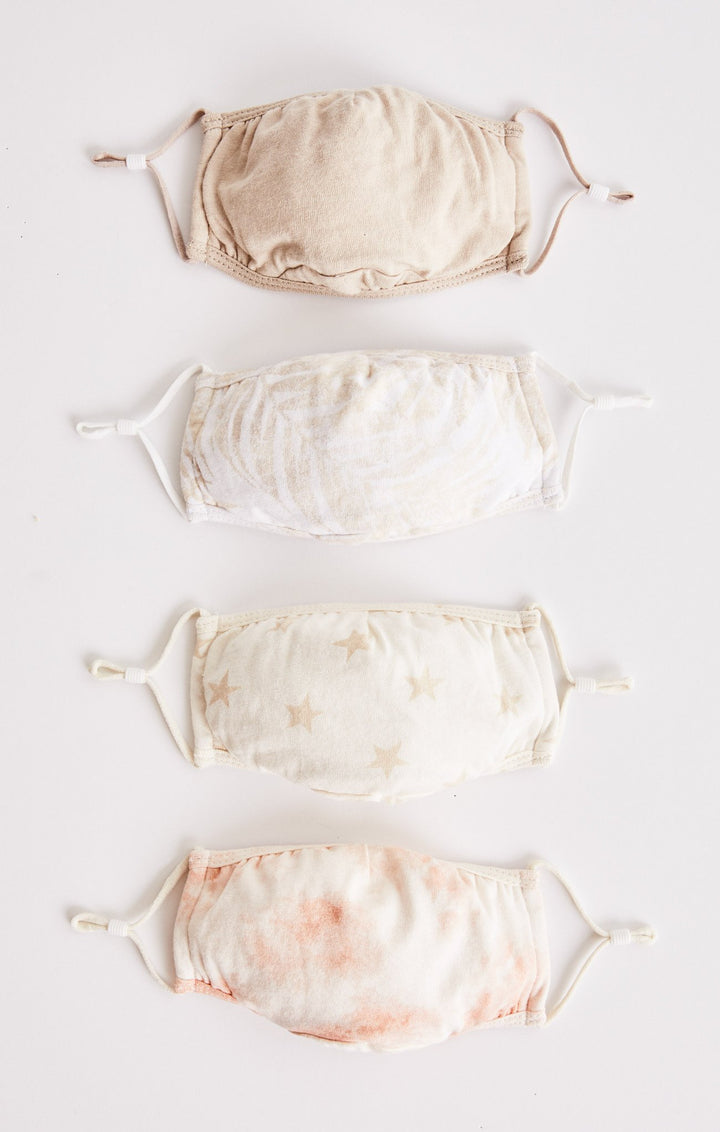 Z Supply Palm & Tie Dye Reusable Mask 4pack - Womens Face Masks - Big Sun Vernon