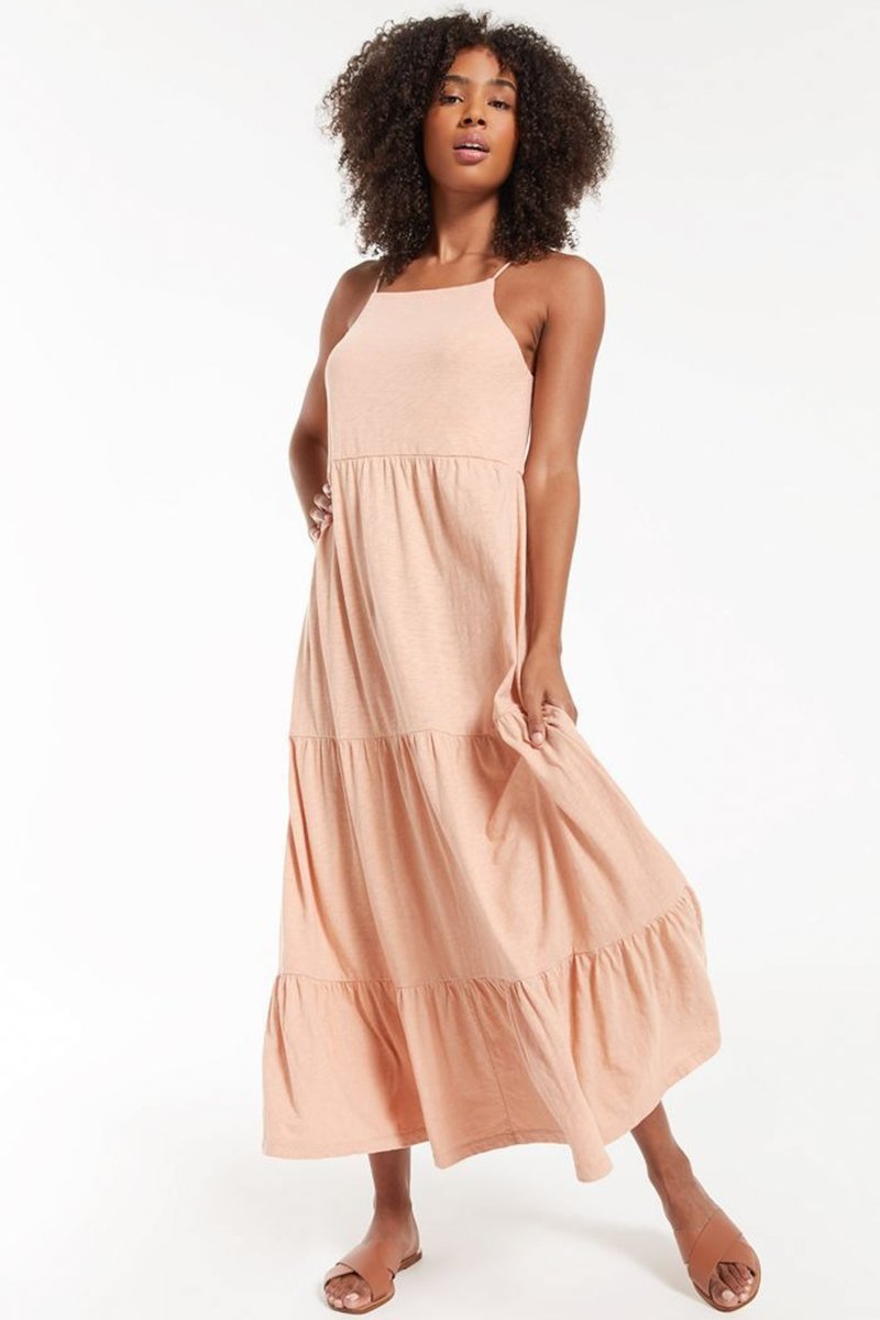 Z Supply Rory Tiered Slub Dress - Womens Maxi Dresses - Big Sun Vernon