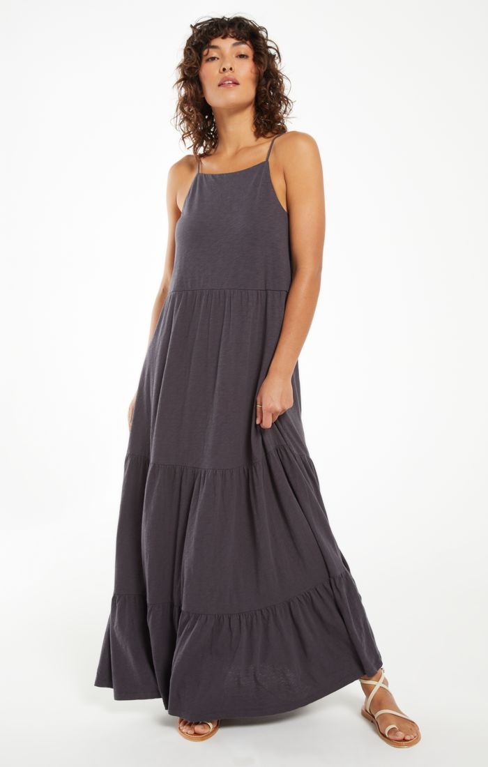 Z Supply Rory Tiered Slub Dress - Womens Maxi Dresses - Big Sun Vernon