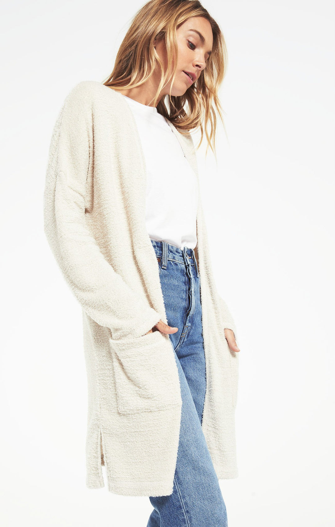 Z Supply Remi Feather Knit Cardigan - Womens Sweaters - Big Sun Vernon