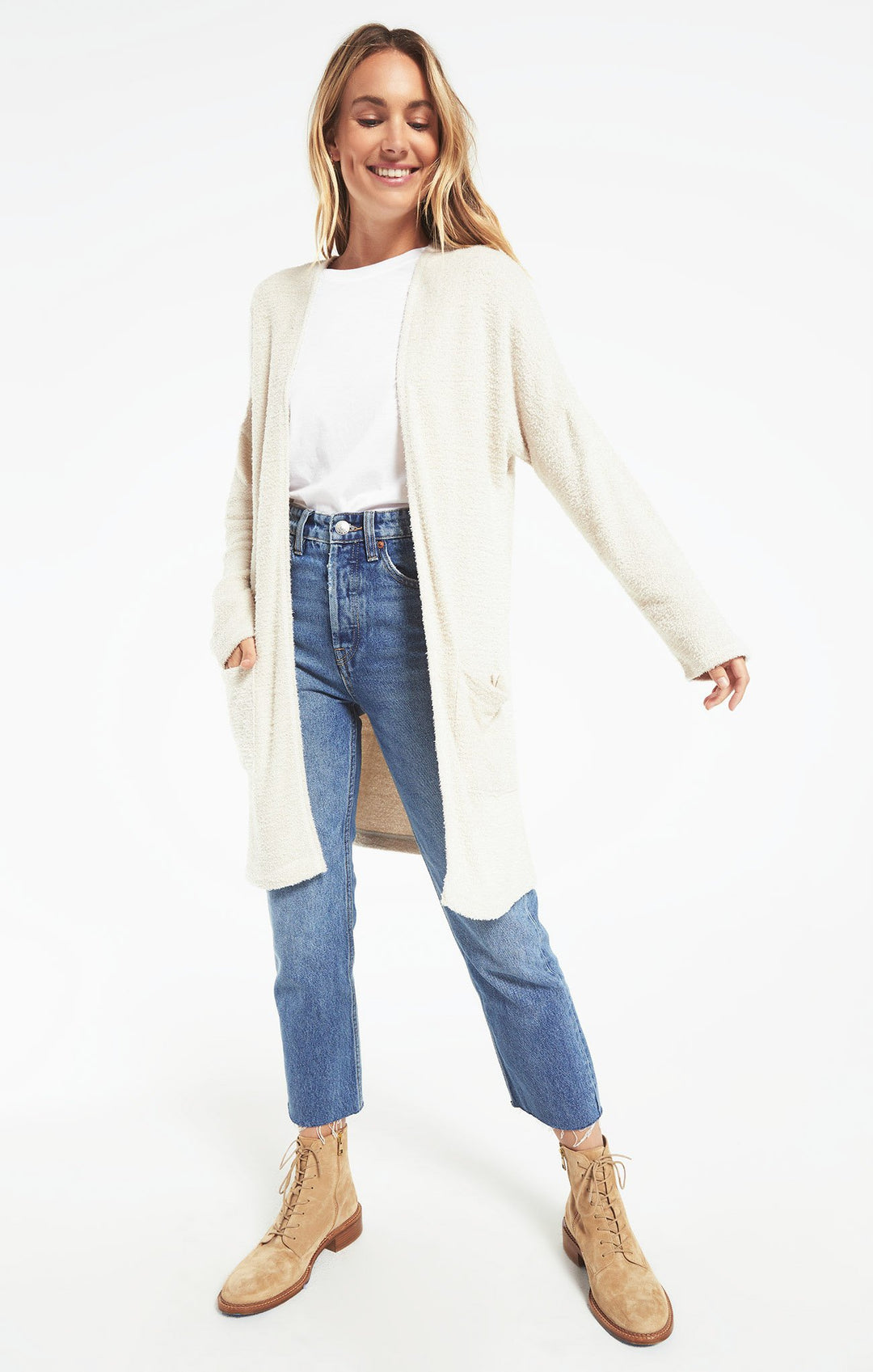 Z Supply Remi Feather Knit Cardigan - Womens Sweaters - Big Sun Vernon