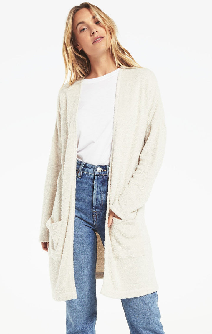 Z Supply Remi Feather Knit Cardigan - Womens Sweaters - Big Sun Vernon