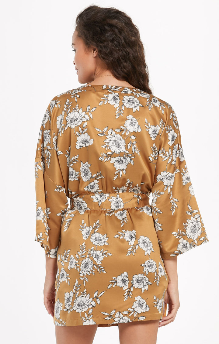 Z Supply Vacay Satin Robe - Womens Sleep Tops - Big Sun Vernon