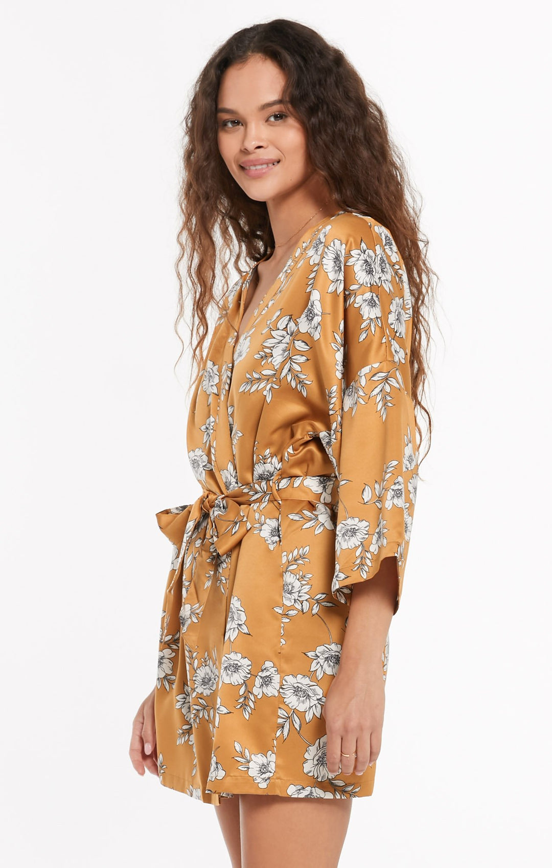 Z Supply Vacay Satin Robe - Womens Sleep Tops - Big Sun Vernon