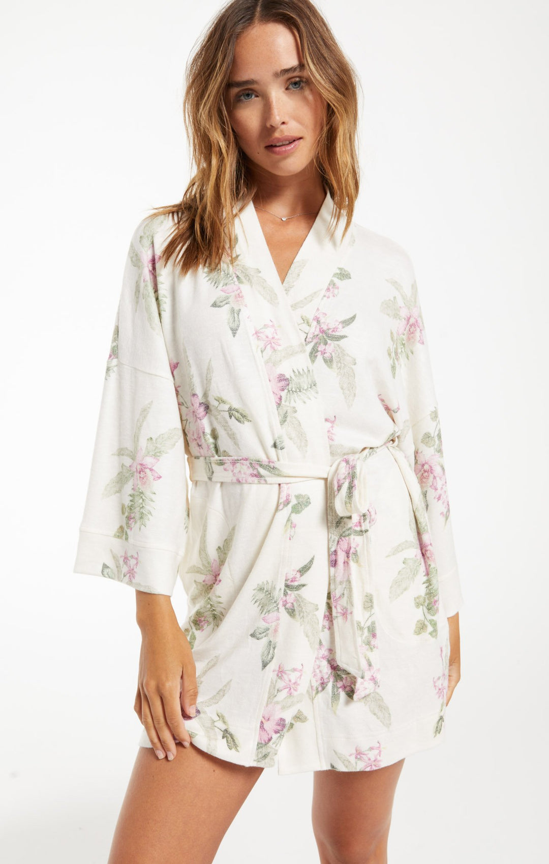Z Supply Vacay Floral Robe - Womens Sleep Tops - Big Sun Vernon