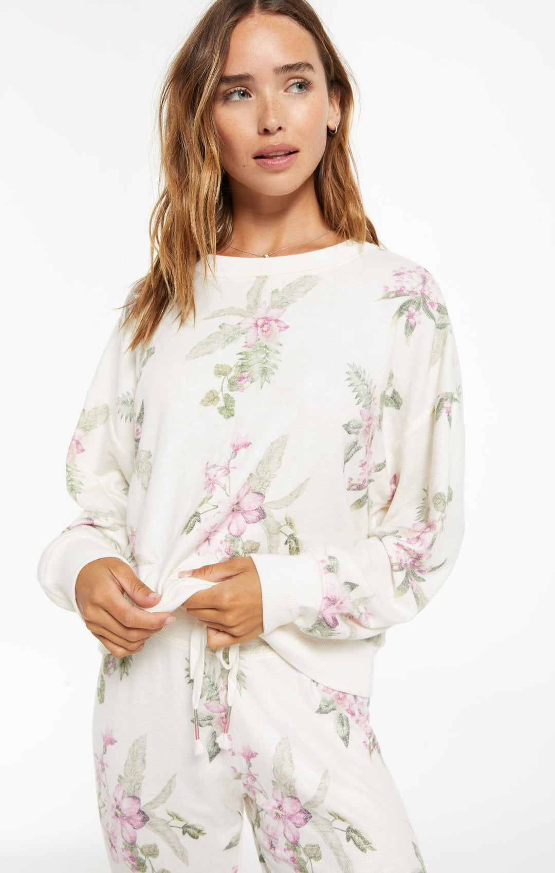 Z Supply Elle Floral Top - Womens Long Sleeves - Big Sun Vernon
