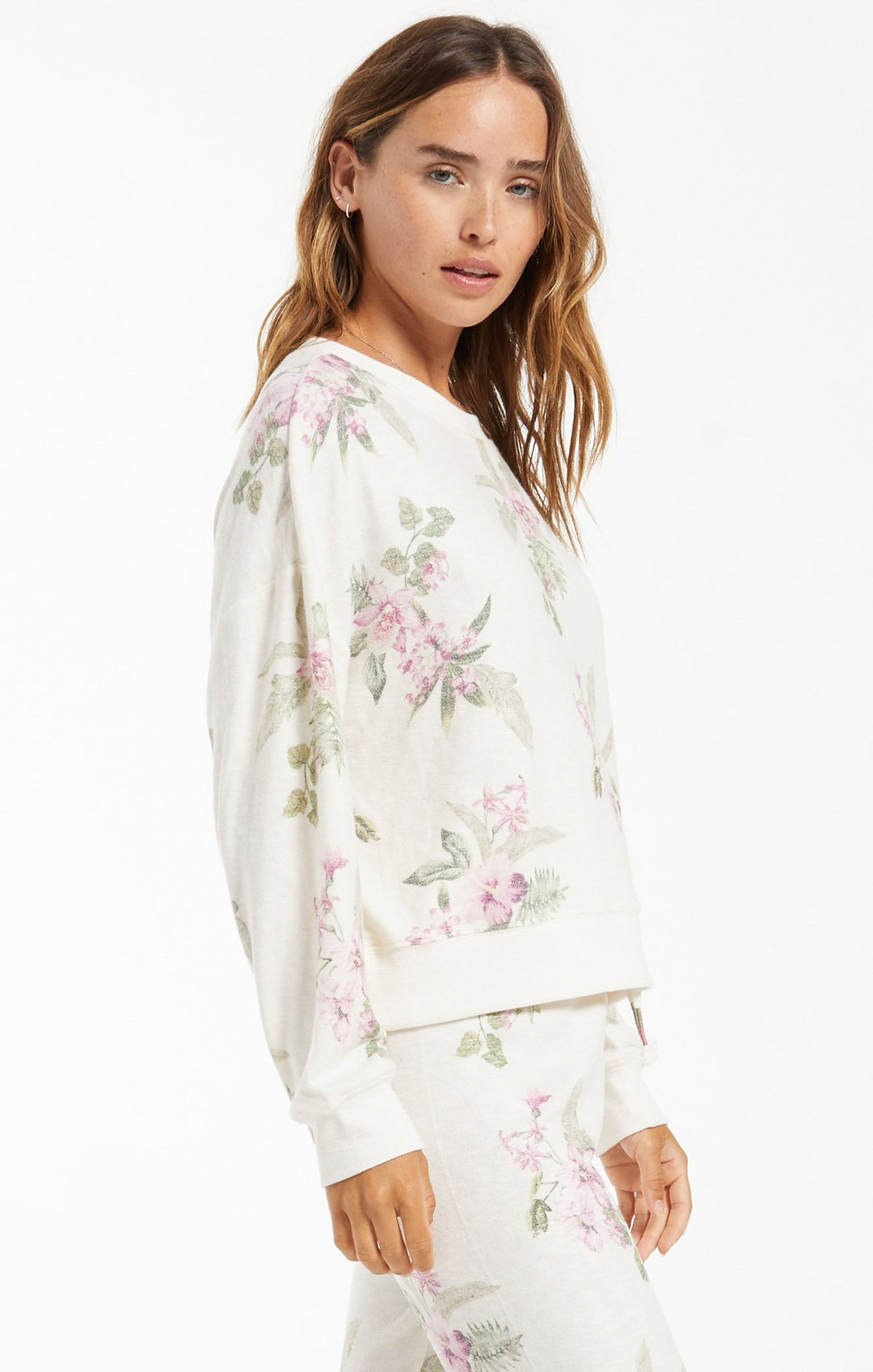 Z Supply Elle Floral Top - Womens Long Sleeves - Big Sun Vernon