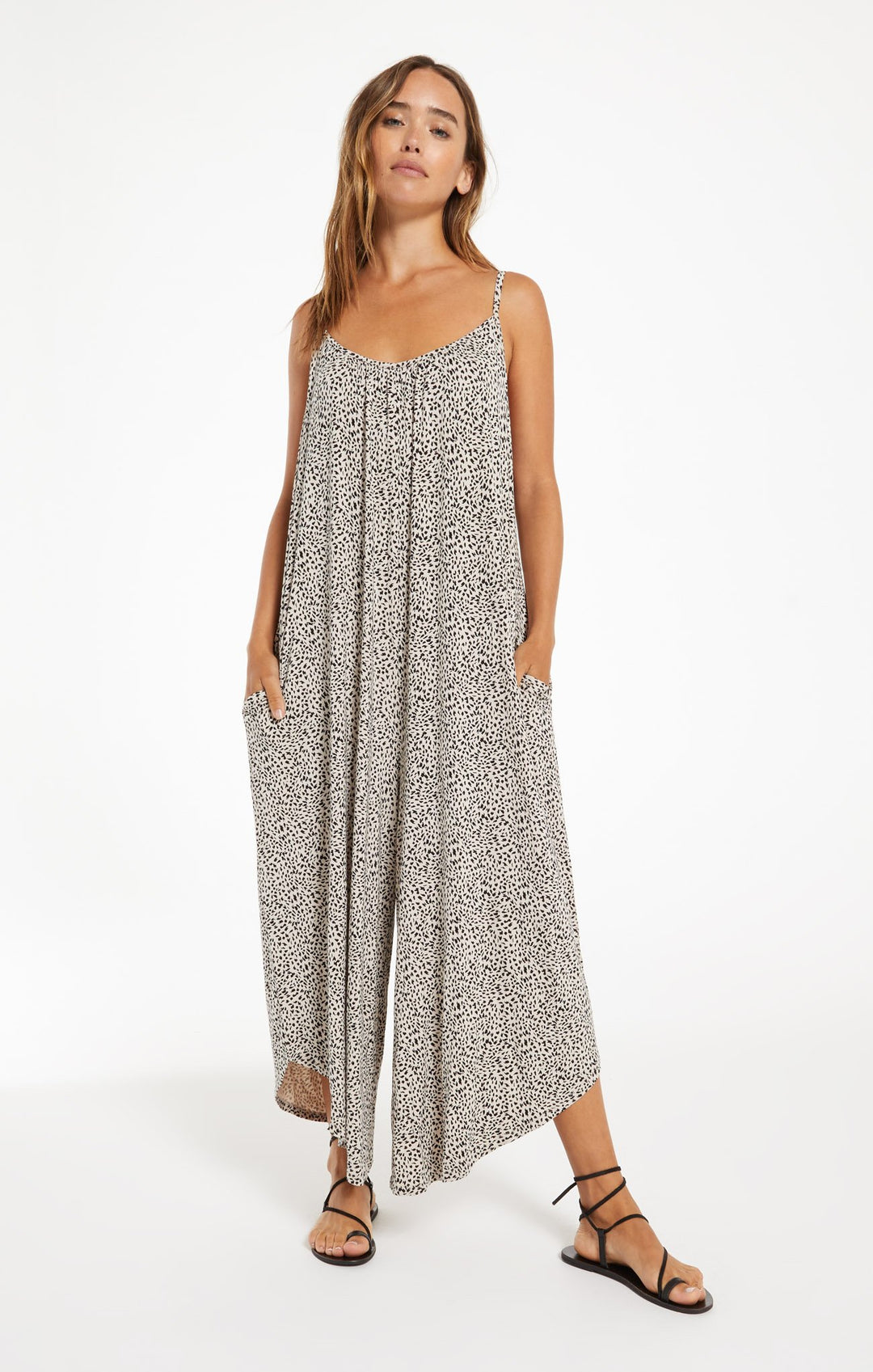 Z Supply Mini Leopard Jumpsuit - Womens Jumpsuits - Big Sun Vernon