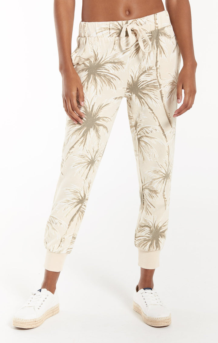 Z Supply Coconut Palm Jogger - Womens Sweatpants - Big Sun Vernon