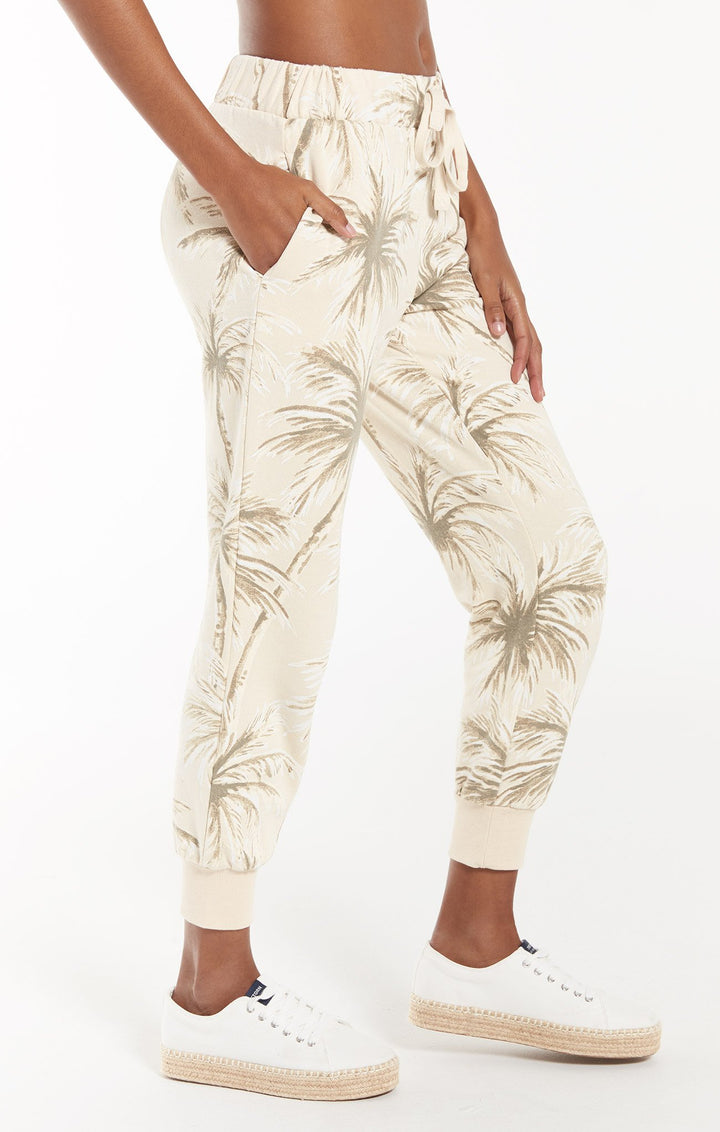Z Supply Coconut Palm Jogger - Womens Sweatpants - Big Sun Vernon