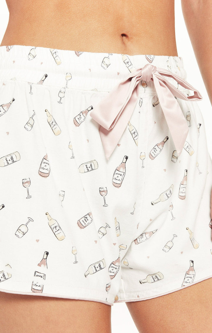 Z Supply Sweet Talker Vino Short - Womens Sleep Bottoms - Big Sun Vernon