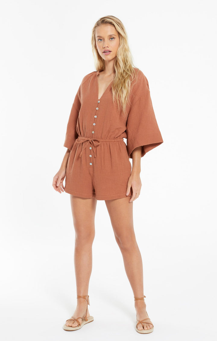 Z Supply Zephyr Gauze Romper - Womens Rompers - Big Sun Vernon