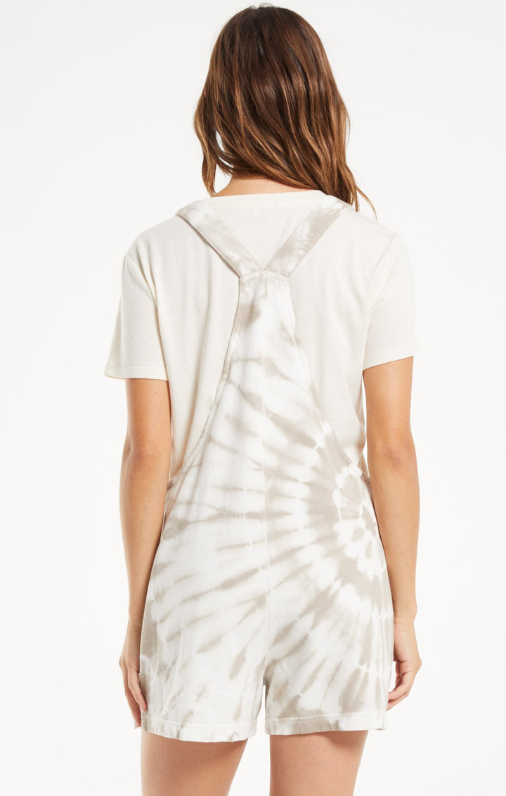 Z Supply Tie Dye Short Overalls - Womens Fashion Shorts - Big Sun Vernon