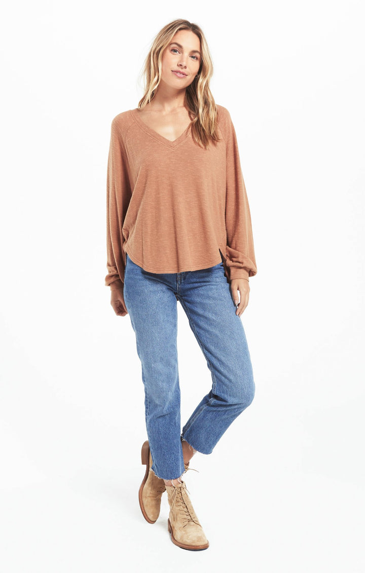 Z Supply Plira Slub Sweater Top - Womens Sweaters - Big Sun Vernon