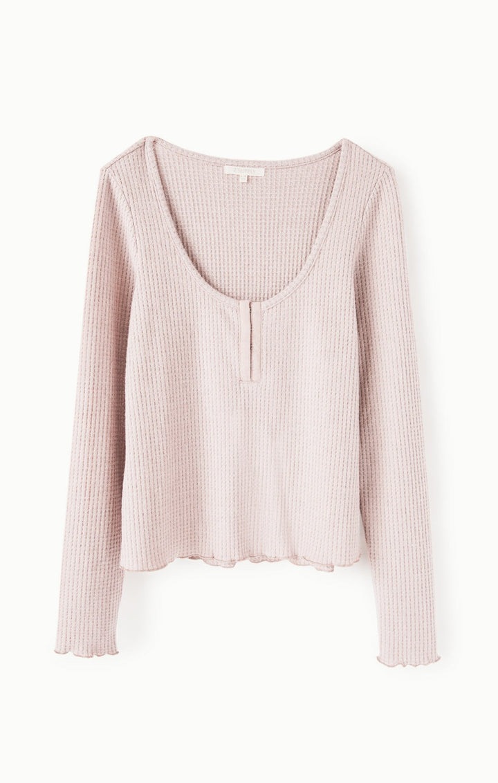 Z Supply Take it Easy Thermal Henley - Womens Sleep Tops - Big Sun Vernon