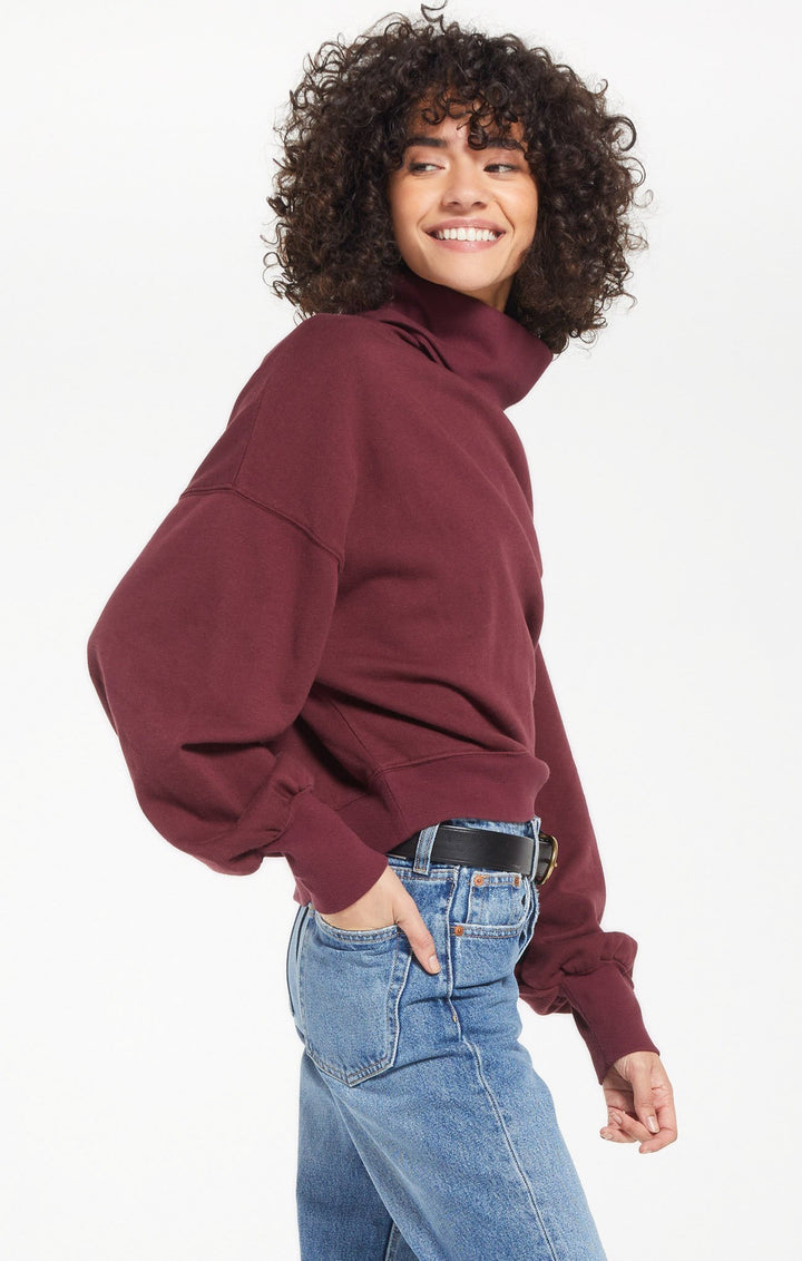 Z Supply Ellis Mock Pullover - Womens Hoodies - Big Sun Vernon