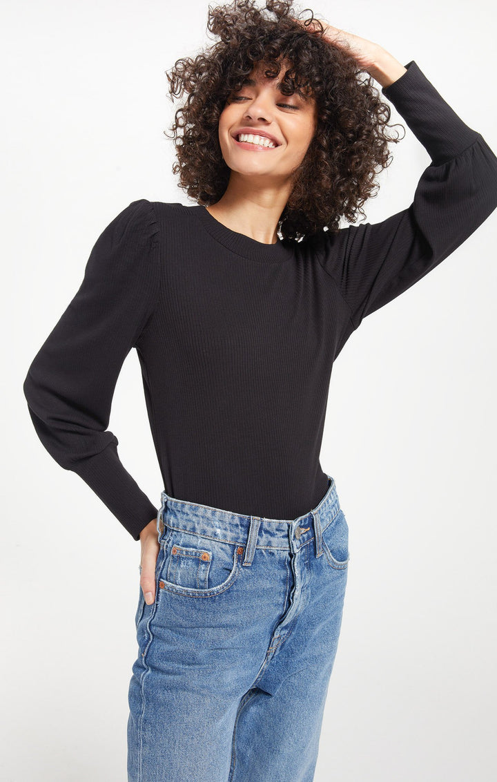 Z Supply Clemente Puff Sleeve Top - Womens Long Sleeves - Big Sun Vernon