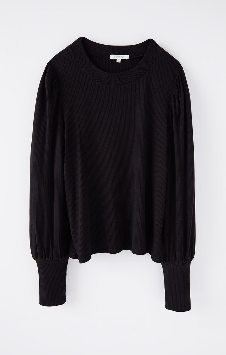 Z Supply Clemente Puff Sleeve Top - Womens Long Sleeves - Big Sun Vernon