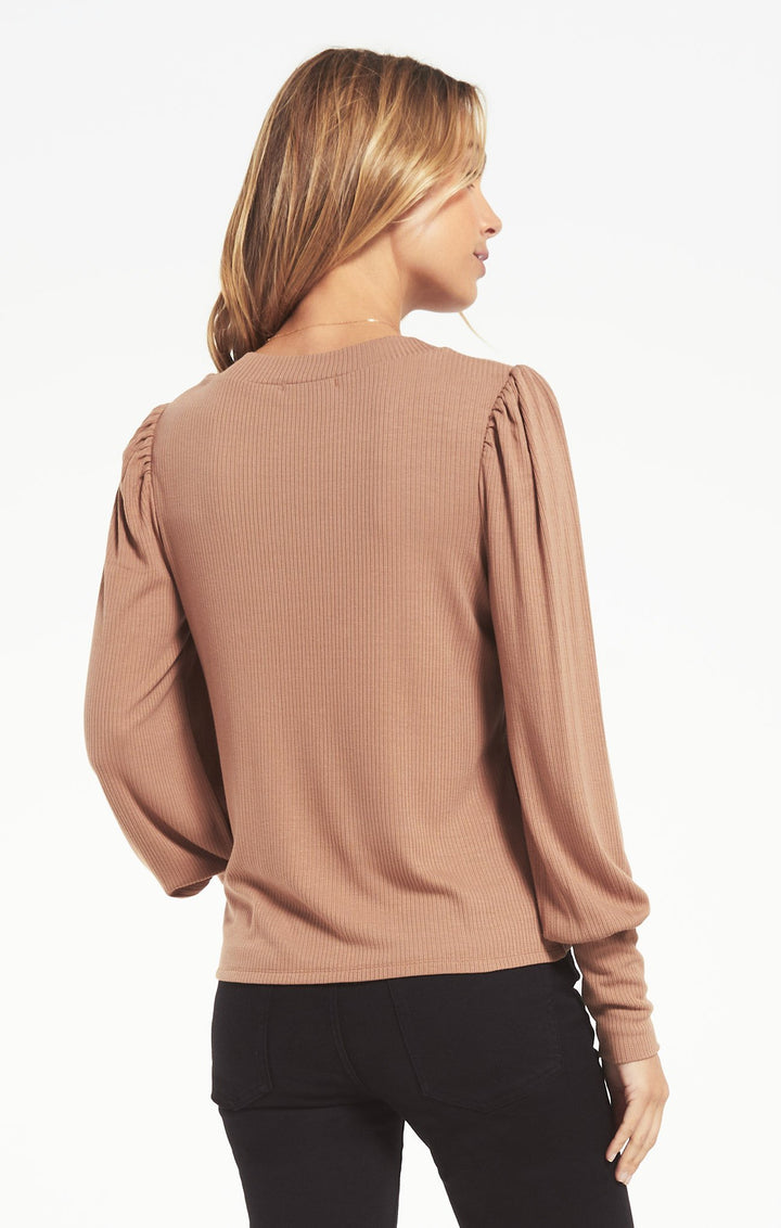 Z Supply Clemente Puff Sleeve Top - Womens Long Sleeves - Big Sun Vernon