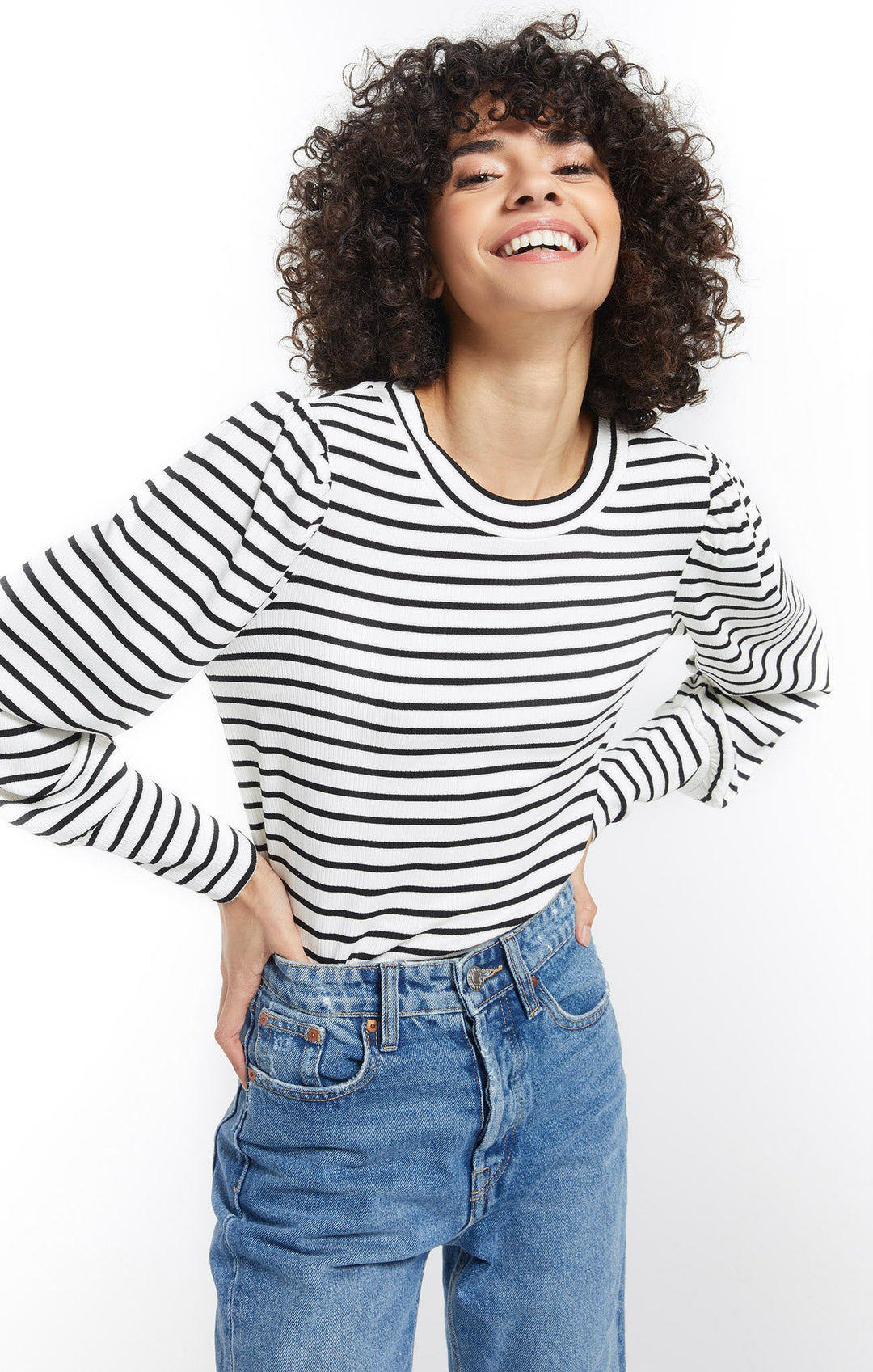 Z Supply Clemente Puff Sleeve Top - Womens Long Sleeves - Big Sun Vernon