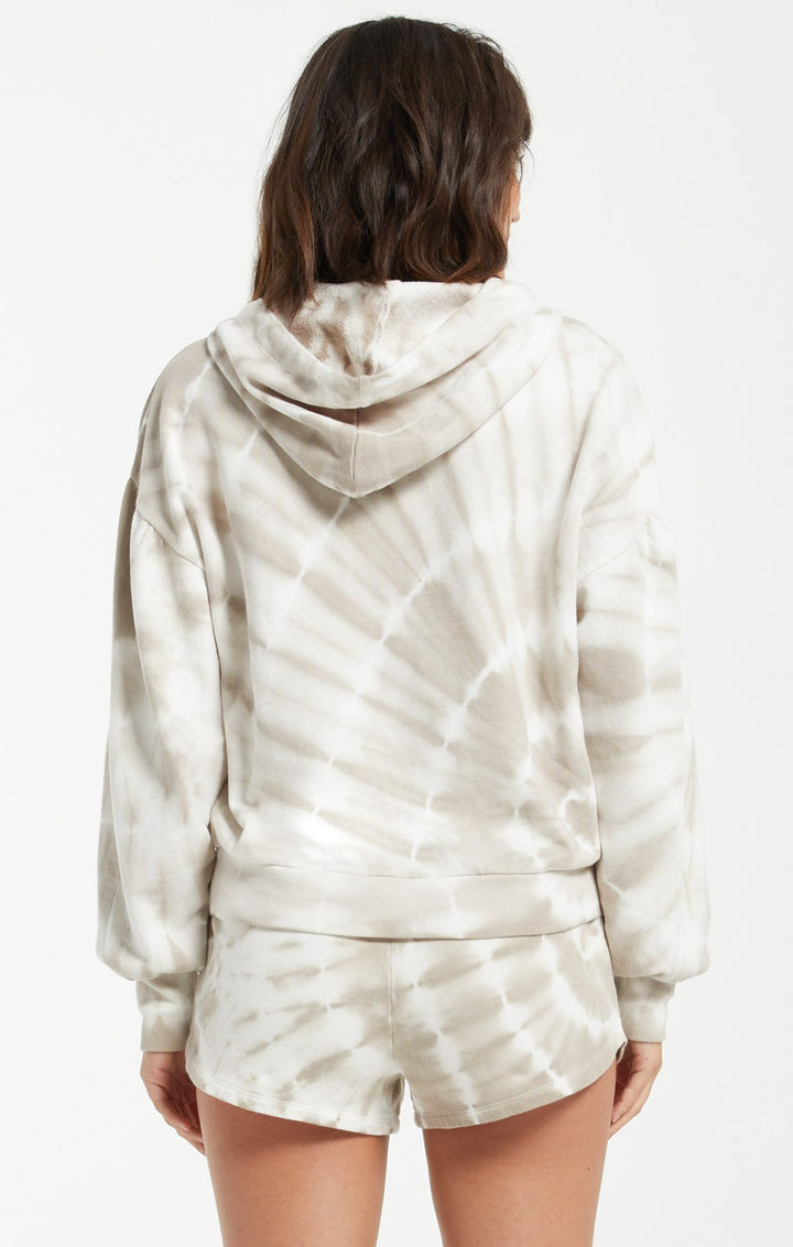 Z Supply Eva Spiral Tie Dye Hoodie - Womens Hoodies - Big Sun Vernon