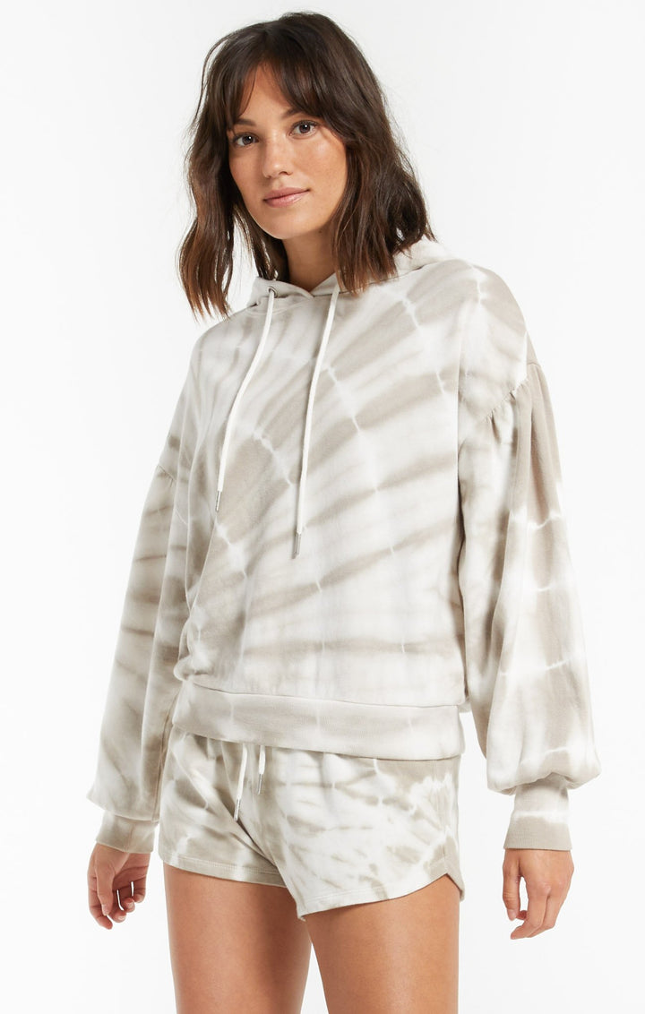 Z Supply Eva Spiral Tie Dye Hoodie - Womens Hoodies - Big Sun Vernon
