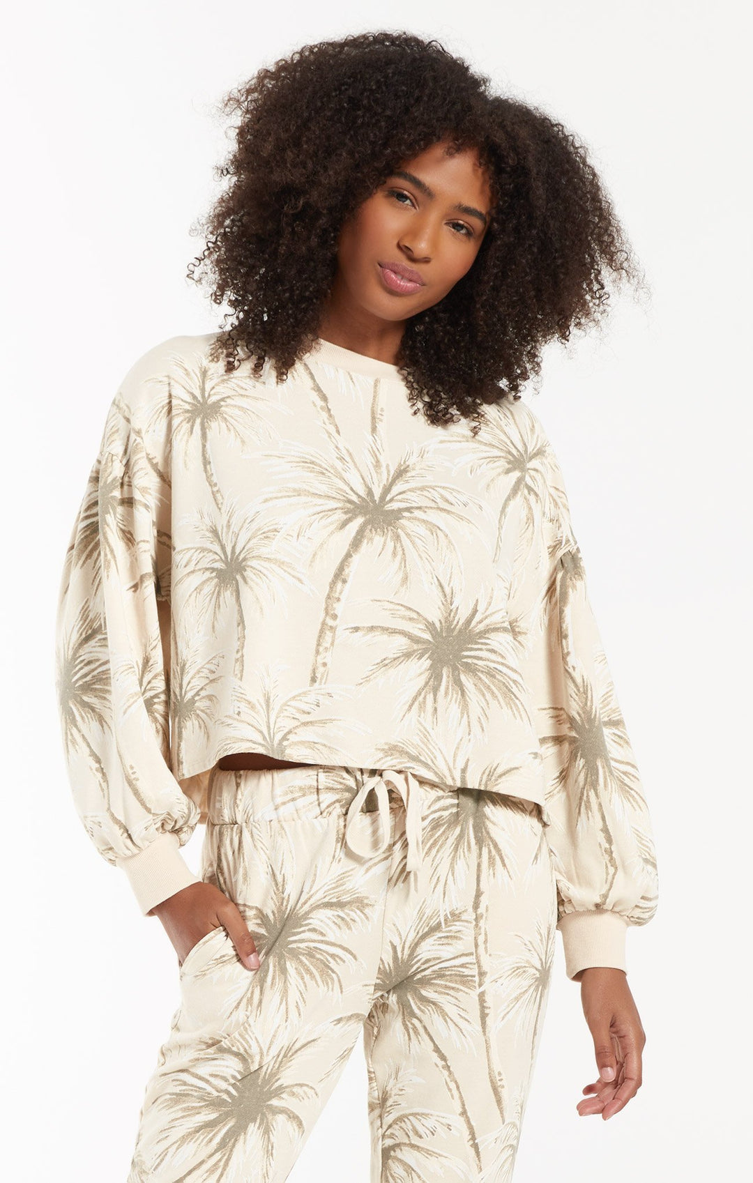 Z Supply Coconut Palm Tempest Pullover - Womens Hoodies - Big Sun Vernon