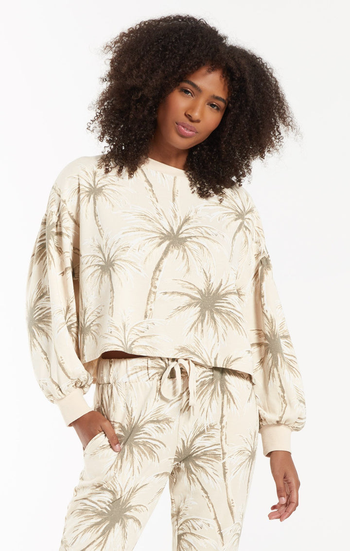 Z Supply Coconut Palm Tempest Pullover - Womens Hoodies - Big Sun Vernon