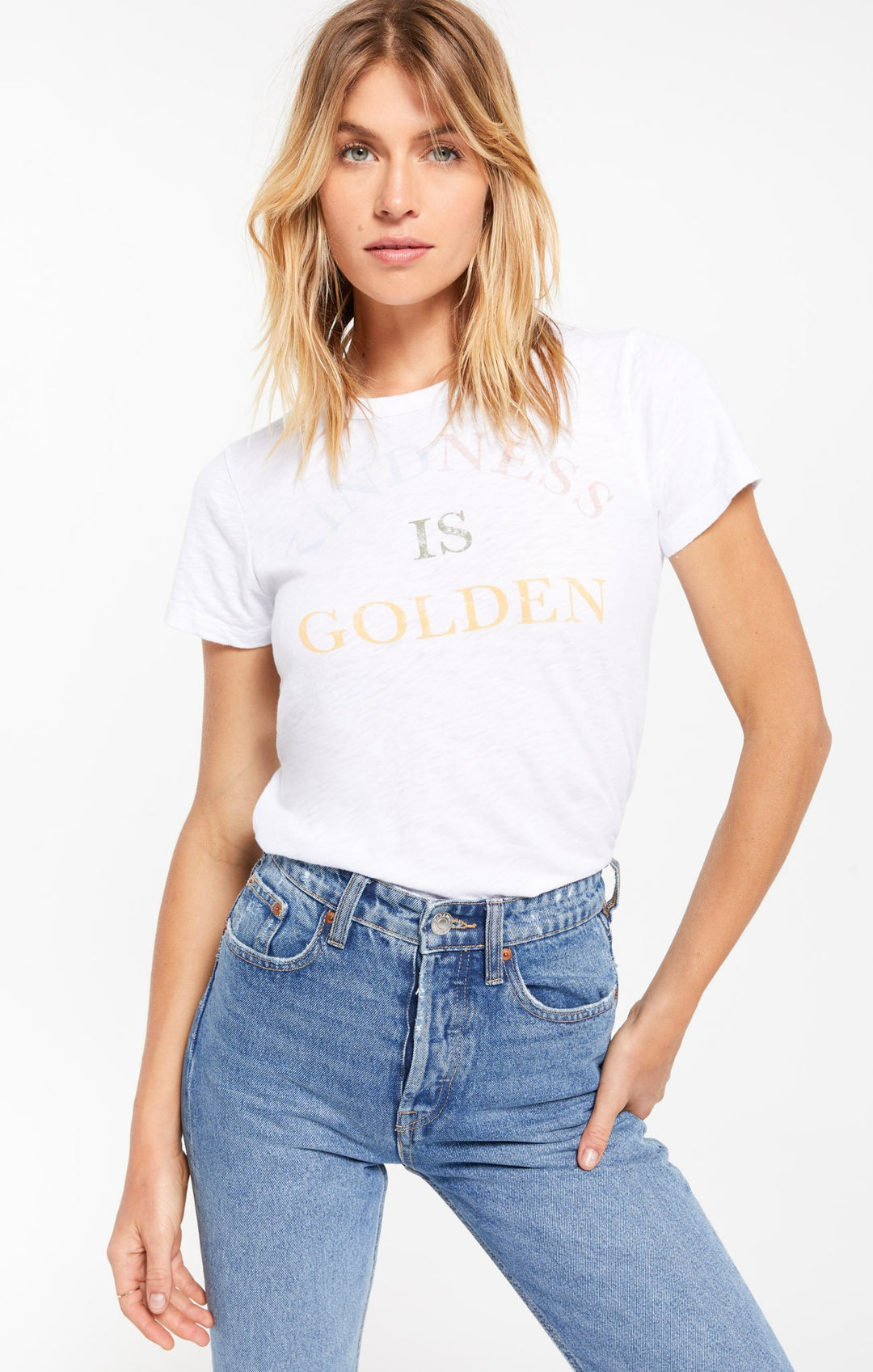 Z Supply Kindness is Golden Tee - Womens Tees - Big Sun Vernon