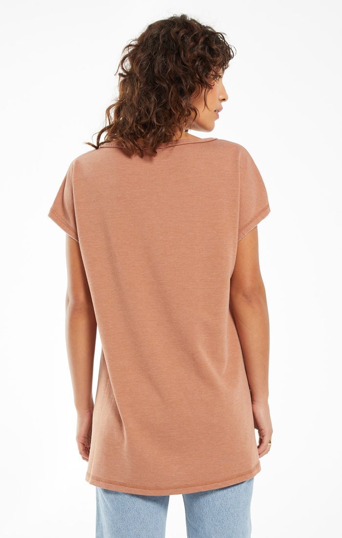Z Supply Frankie Sweatshirt Tunic Tee - Womens Tees - Big Sun Vernon