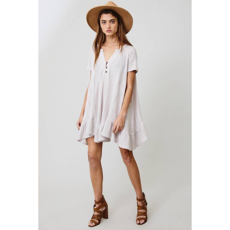 Miranda Short Sleeve Dress - Womens Casual Dresses - Big Sun Vernon