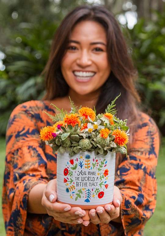 Natural Life Artisan Planter You Make The Word... - Planters - Big Sun Vernon