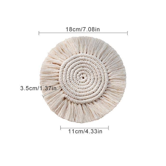 Macrame Bohemian Coasters - Home Decorations - Big Sun Vernon