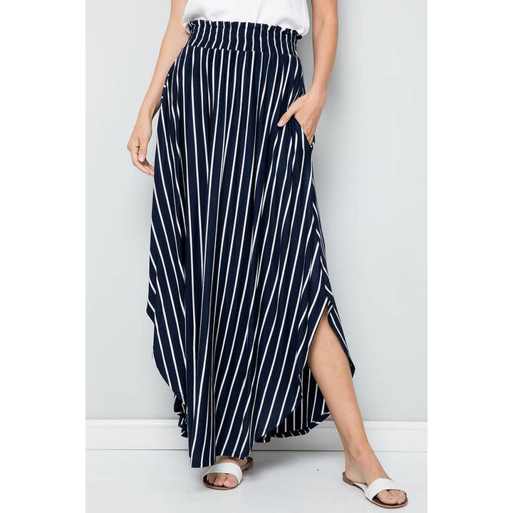 Maggie Vertical Striped Maxi Skirt - Womens Skirts - Big Sun Vernon