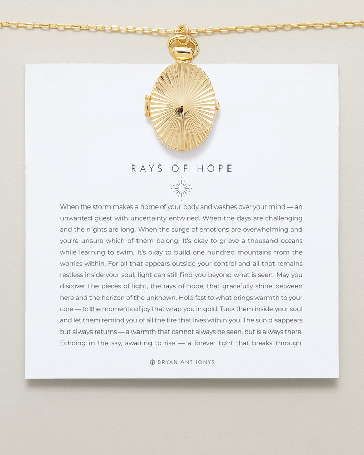 Bryan Anthony's Ray Of Hope Locket Necklace - Necklace - Big Sun Vernon