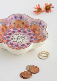 Natural Life Trinket Bowl You Make the World - Home Decorations - Big Sun Vernon