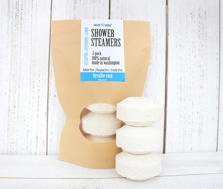 Twisted Tomboy "Breathe Easy" Shower Steamer - Bath Bombs - Big Sun Vernon