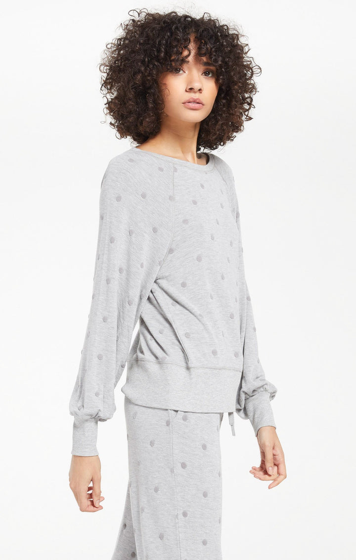 Z Supply Brook Dot Top - Womens Long Sleeves - Big Sun Vernon