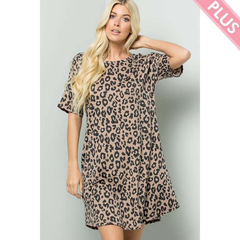 Mina Leopard Print Dress - Womens Casual Dresses - Big Sun Vernon