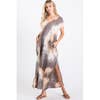 Donna Tie Dye Maxi Dress - Womens Maxi Dresses - Big Sun Vernon
