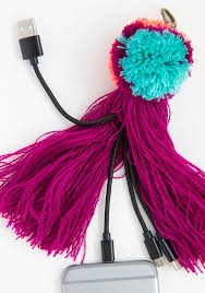 Natural Life Tassel Charging Cord - Home Decorations - Big Sun Vernon