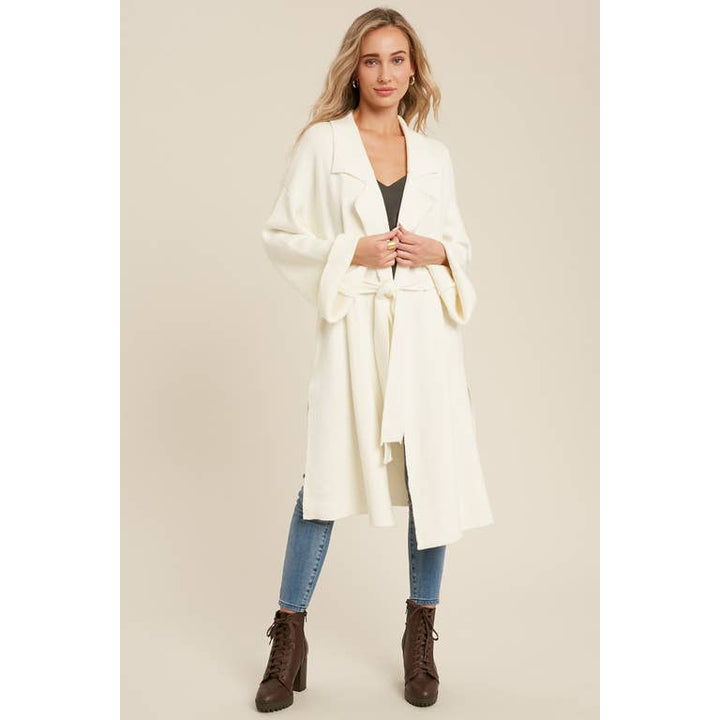 Delaney Knitted trench Coat - Womens Casual Jackets - Big Sun Vernon