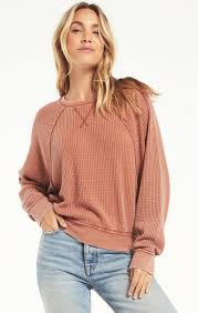 Z Supply Claire Waffle Long Sleeve - Womens Long Sleeves - Big Sun Vernon