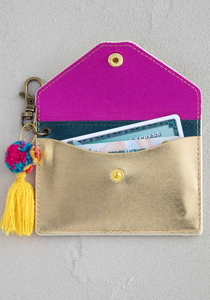 Natural Life Card Holder Advice From Sloth - Small Wallets - Big Sun Vernon