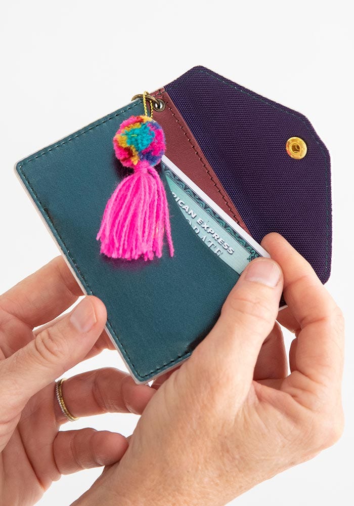 Natural Life Card Holder Wise Girl - Small Wallets - Big Sun Vernon